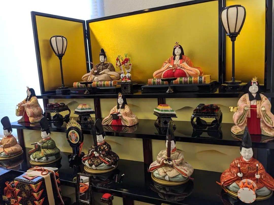 【手渡し限定】雛人形 五段飾 真多呂 収納用桐箱付き 伝統工芸品