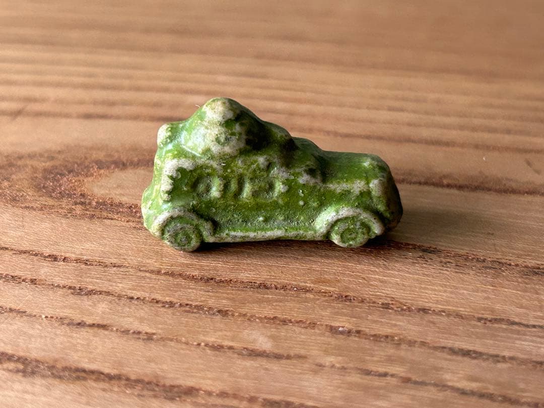 戦前 昭和16年頃 グリコのおまけ 素焼き 装甲車 貴重 第二次世界大戦