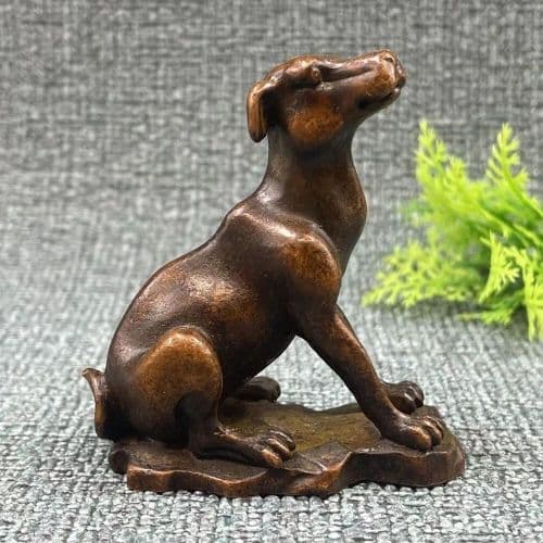 銅器 十二支 茶台茶寵 文鎮 書斎 博古架 装飾品 工芸品 置物