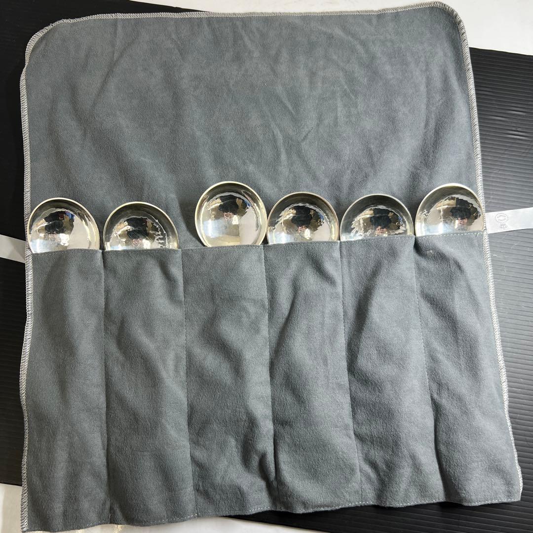 ジョージジェンセン激レア品ブロッサムsterling925スープスプーン6本共袋