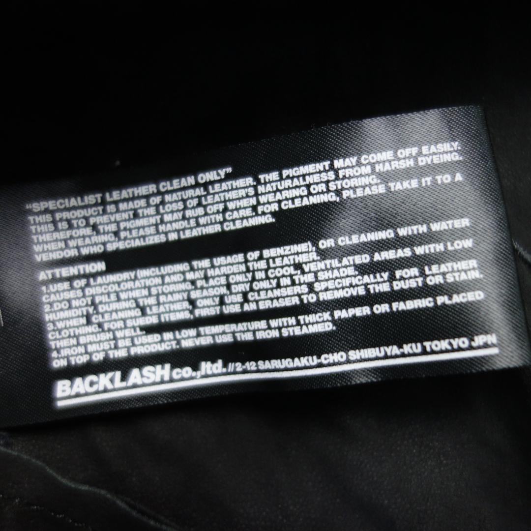 k*a様 6991 BACKLASH インディアンゴート Wフェイス ライダース