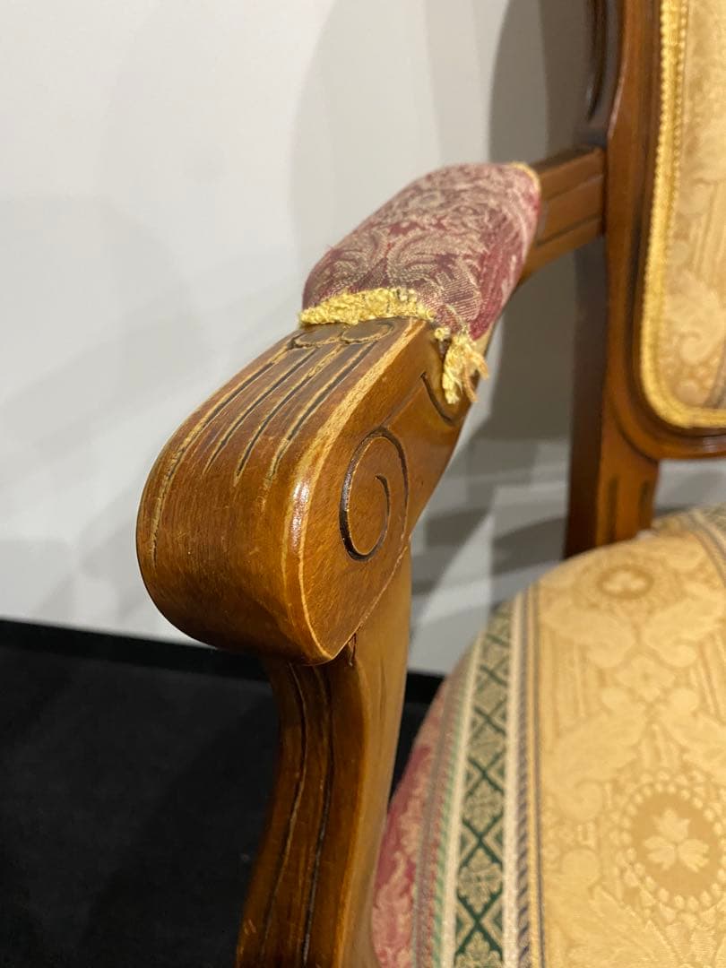 アンティーク　猫足　チェア　アームチェア　ヴィンテージ イタリア