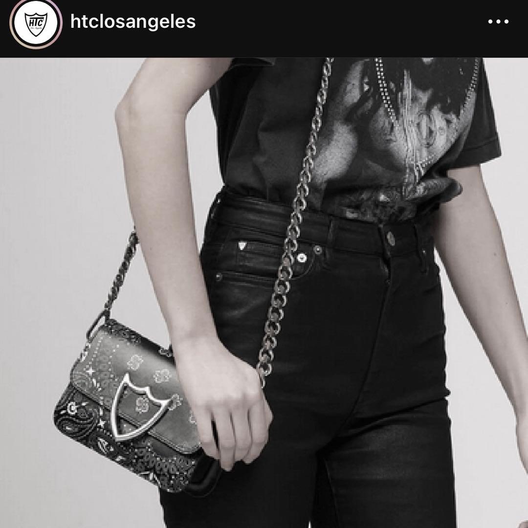 定価9.3万 未使用品 HTC ハンドバック ミニバック ペイズリー ショルダー