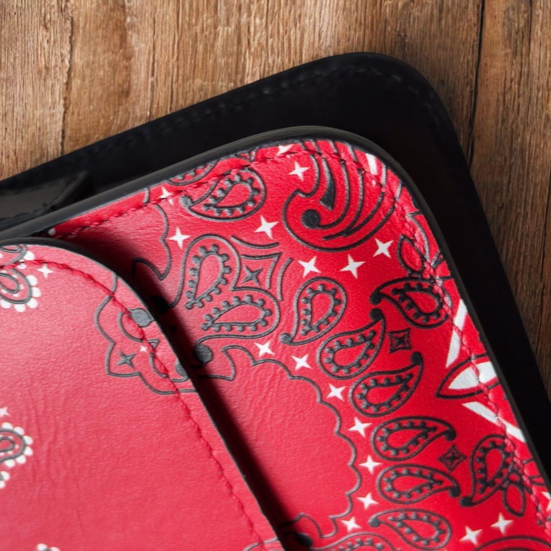 定価9.3万 未使用品 HTC ハンドバック ミニバック ペイズリー ショルダー