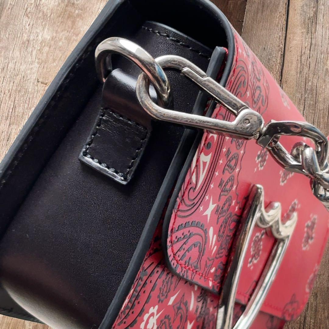 定価9.3万 未使用品 HTC ハンドバック ミニバック ペイズリー ショルダー