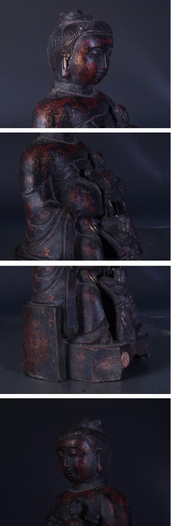 旧家整理品　中国清時代保管委員会共箱　銅製仏像※激安骨董品 Z0118A14-4