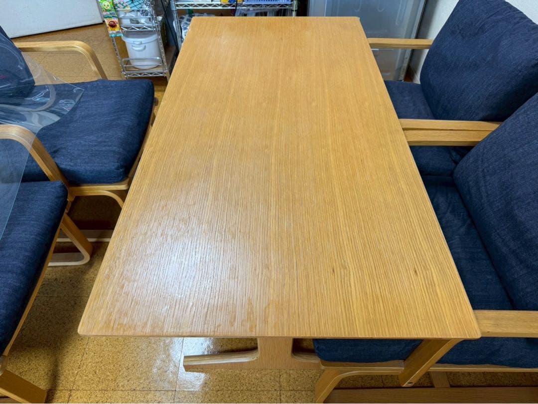 無印良品 リビングでもダイニングでもつかえる ダイニング5点セット kk01