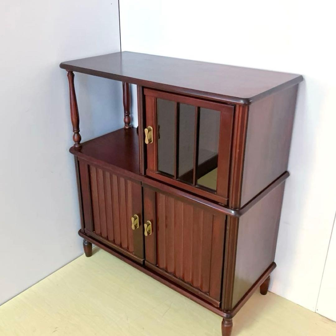 木製　サイドボード　飾り棚　サイドチェスト　　リビングボード　コンソール