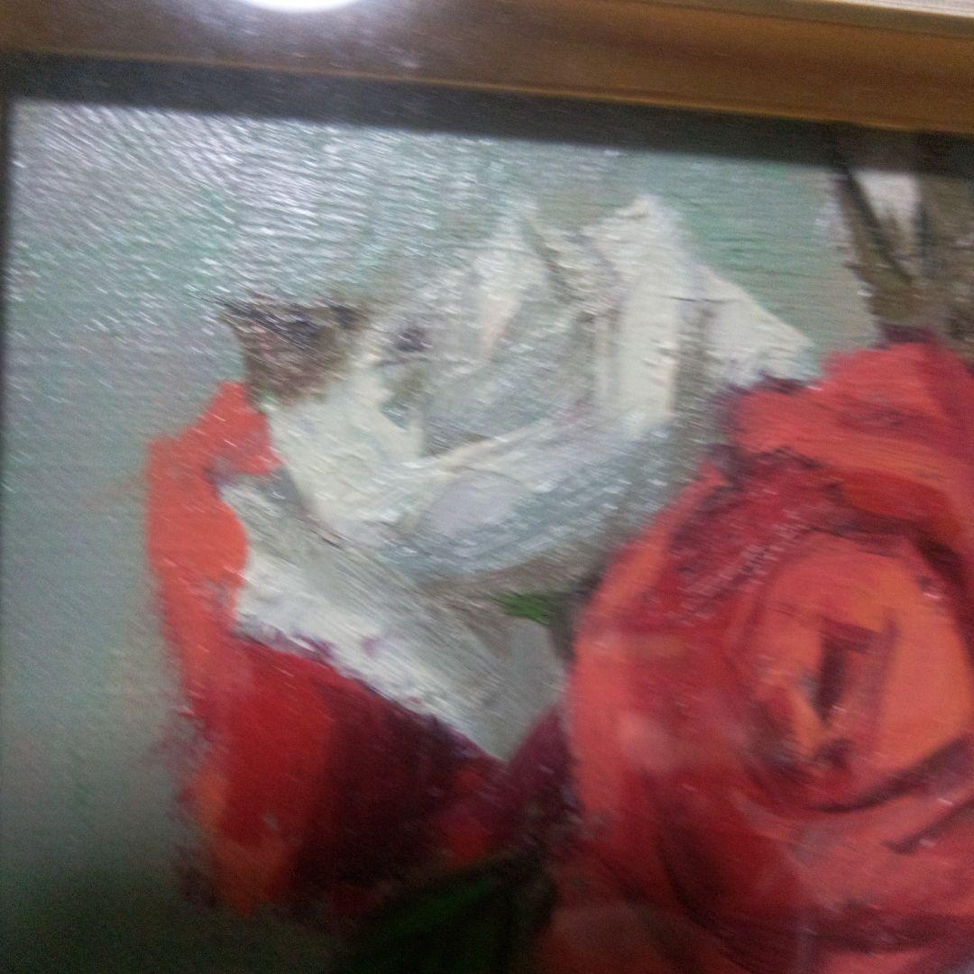 薔薇の油絵