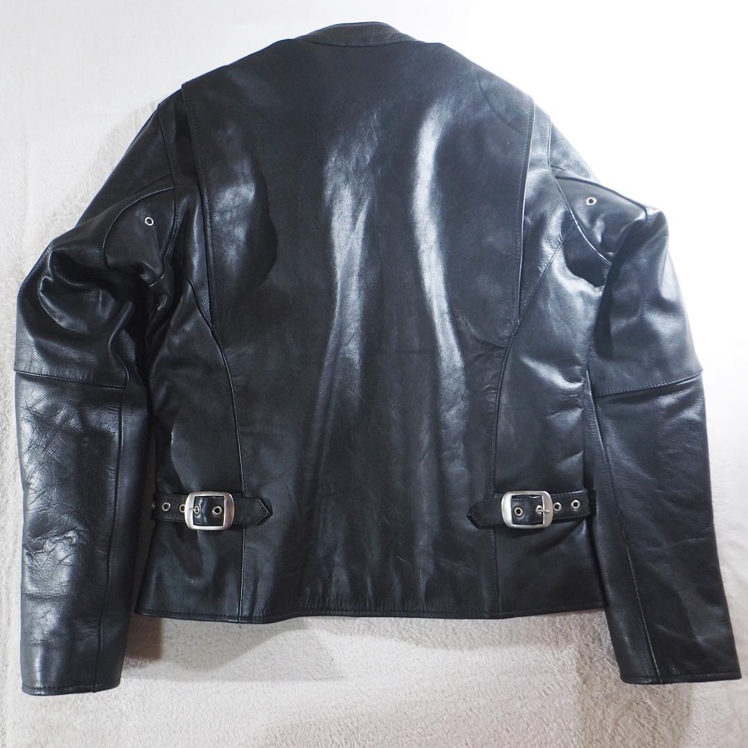 美品★フリーダム Freedom ライダースジャケット 本革 立襟 肉厚 40