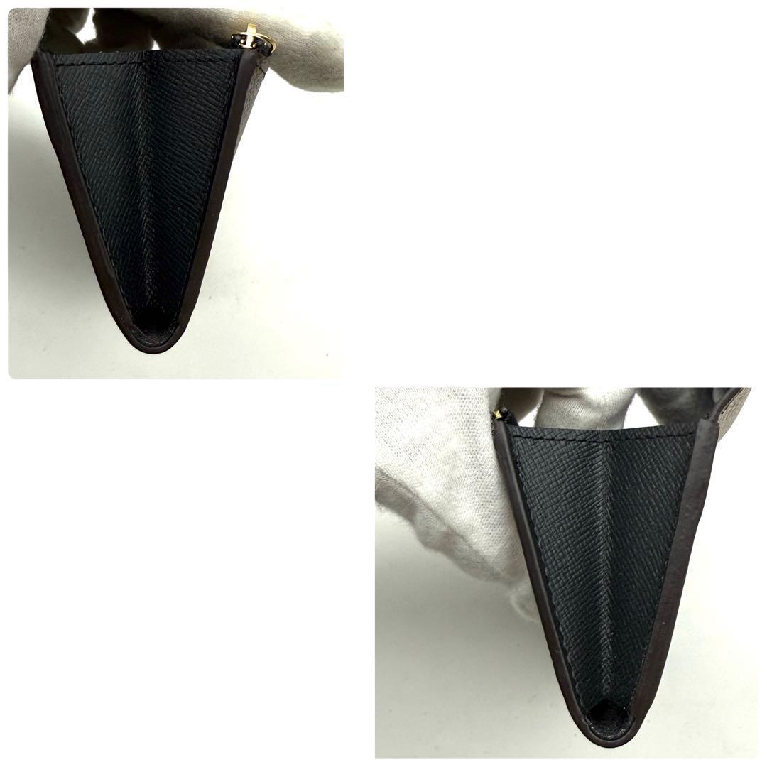 【新品近い】ルイヴィトン モノグラム リバース ポルトモネロザリ 二つ折り財布