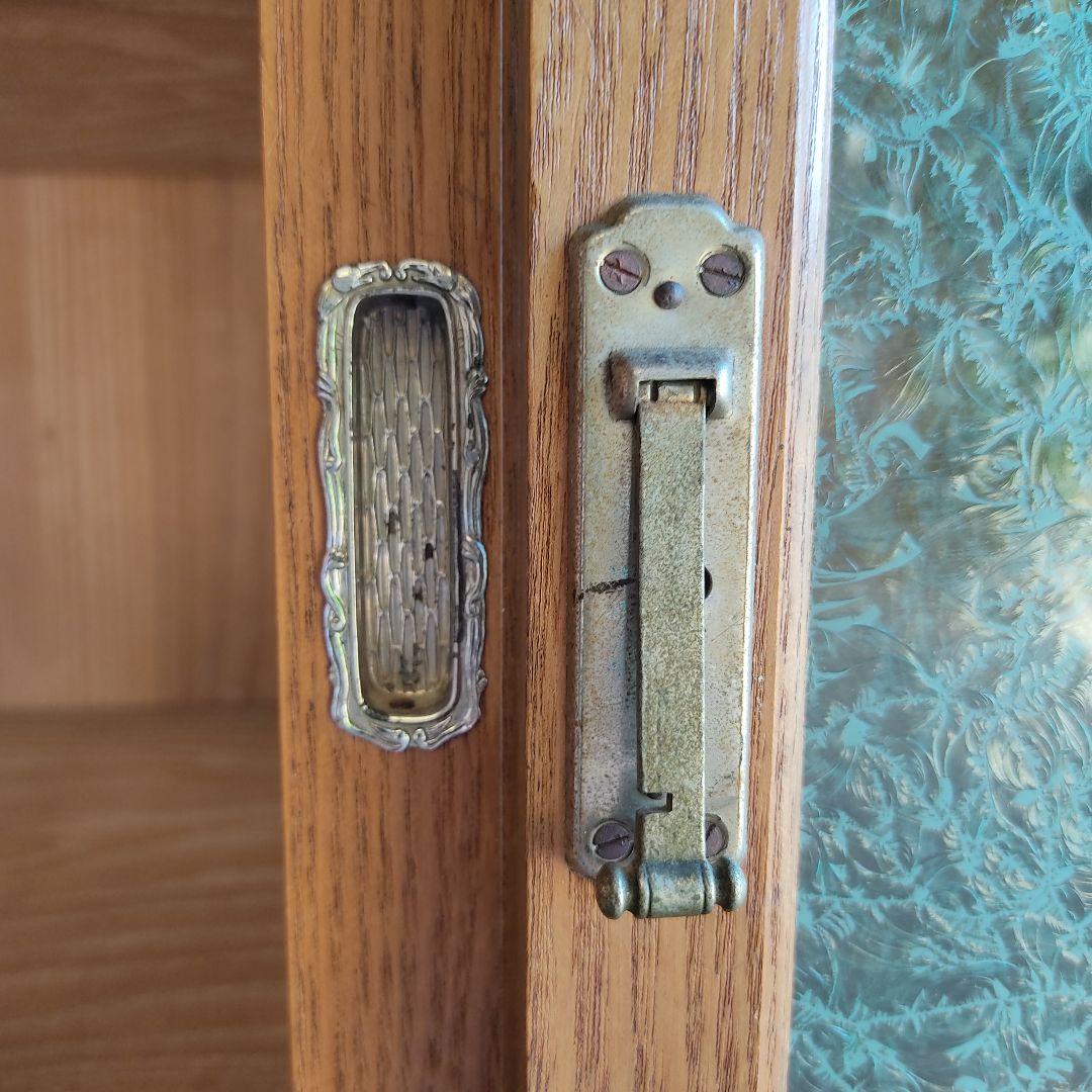 【状態良】書棚 本棚 食器棚 レトロ アンティーク 陳列棚 店舗 什器 骨董