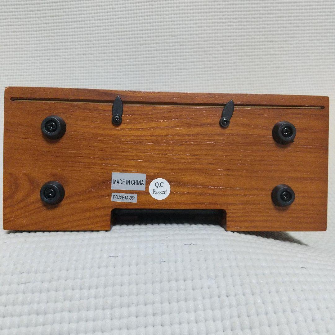 高級パタパタ時計 HERMOSA ピボットクロック 木製フレーム