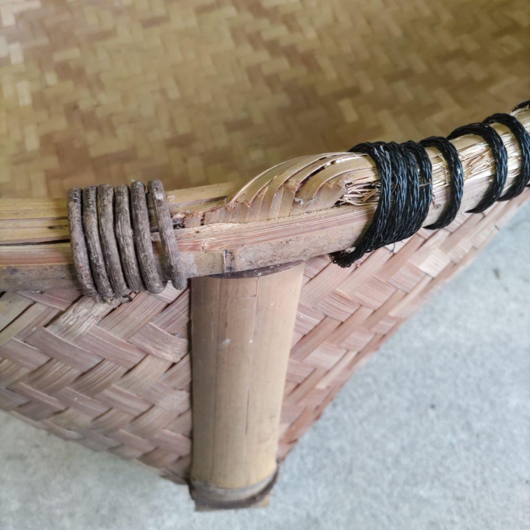 昭和レトロ　民具　箕　竹製　農具　アンティーク　貴重品