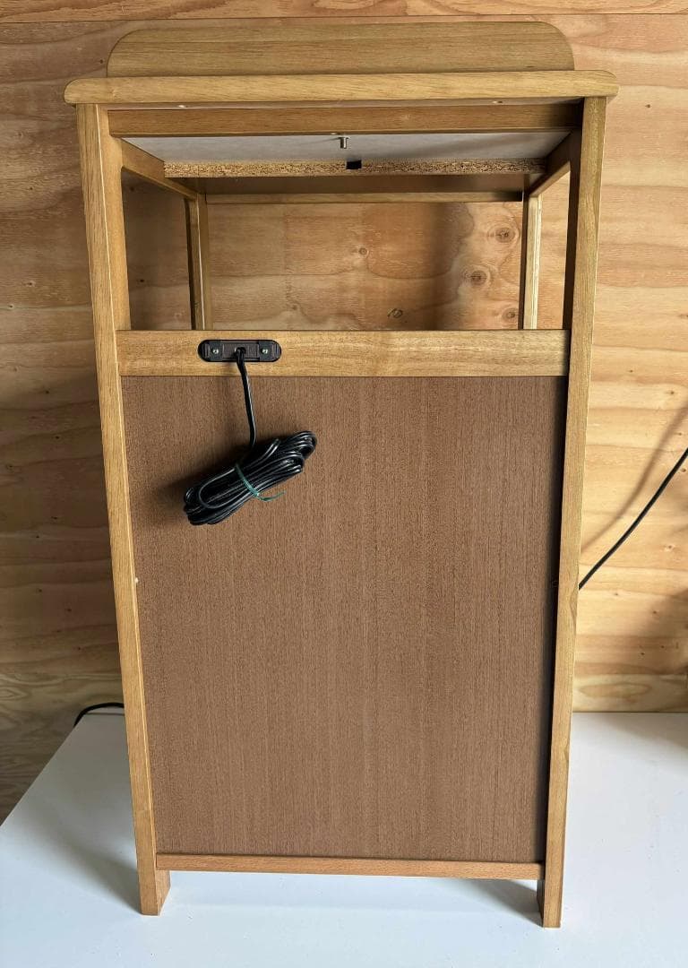 KARIMOKU 電話台・FAX台 木製 オールド ヴィンテージUsed/キレイ