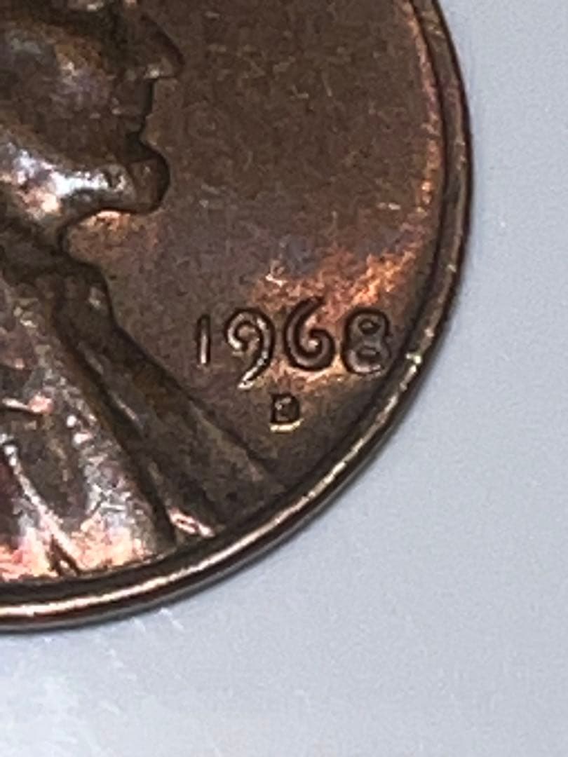 1968年 アメリカ合衆国 1セント硬貨 Dミント