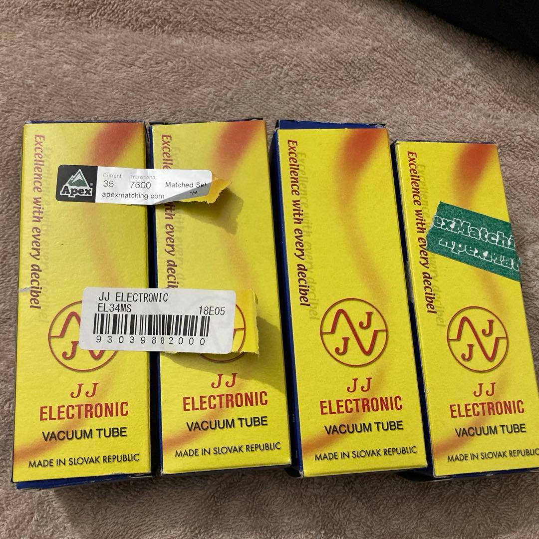 JJ ELECTRONIC EL34 真空管 マッチドペア4本セット
