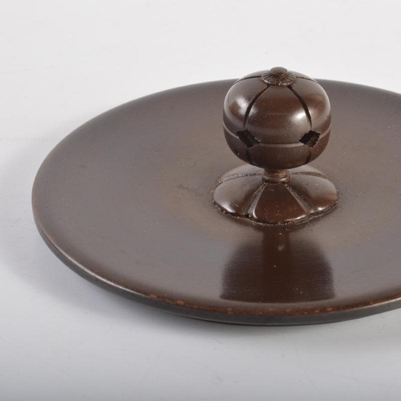 人間国宝　釜師　高橋敬典作　浜松地文真形釜　鉄釜　共箱　M　5167A