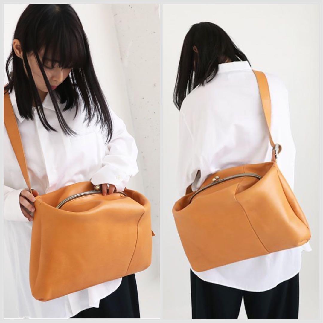 【ayat】macro mauro GANMA がま口 ショルダーバッグ