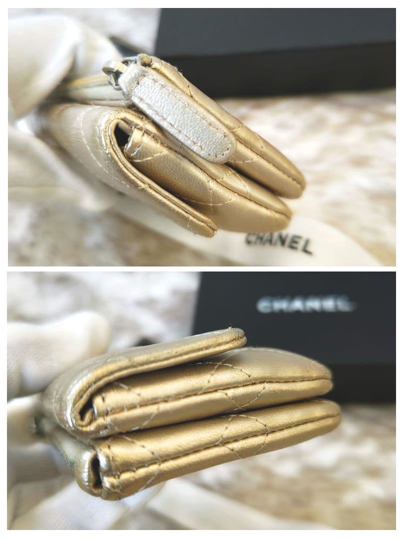 み*ゆ様 ★訳あり★シャネル ケース カードケース マトラッセ ラムスキン