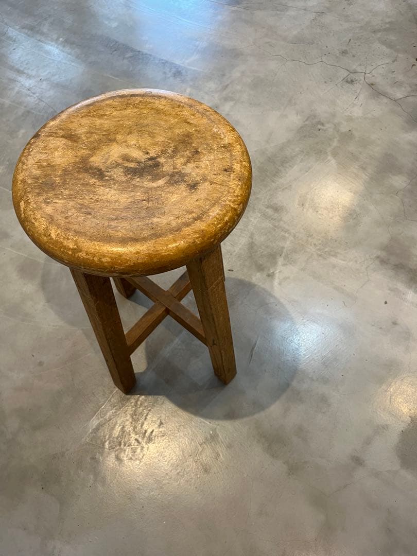 丸椅子 古道具 スツール 昭和レトロ アンティーク ビンテージ
