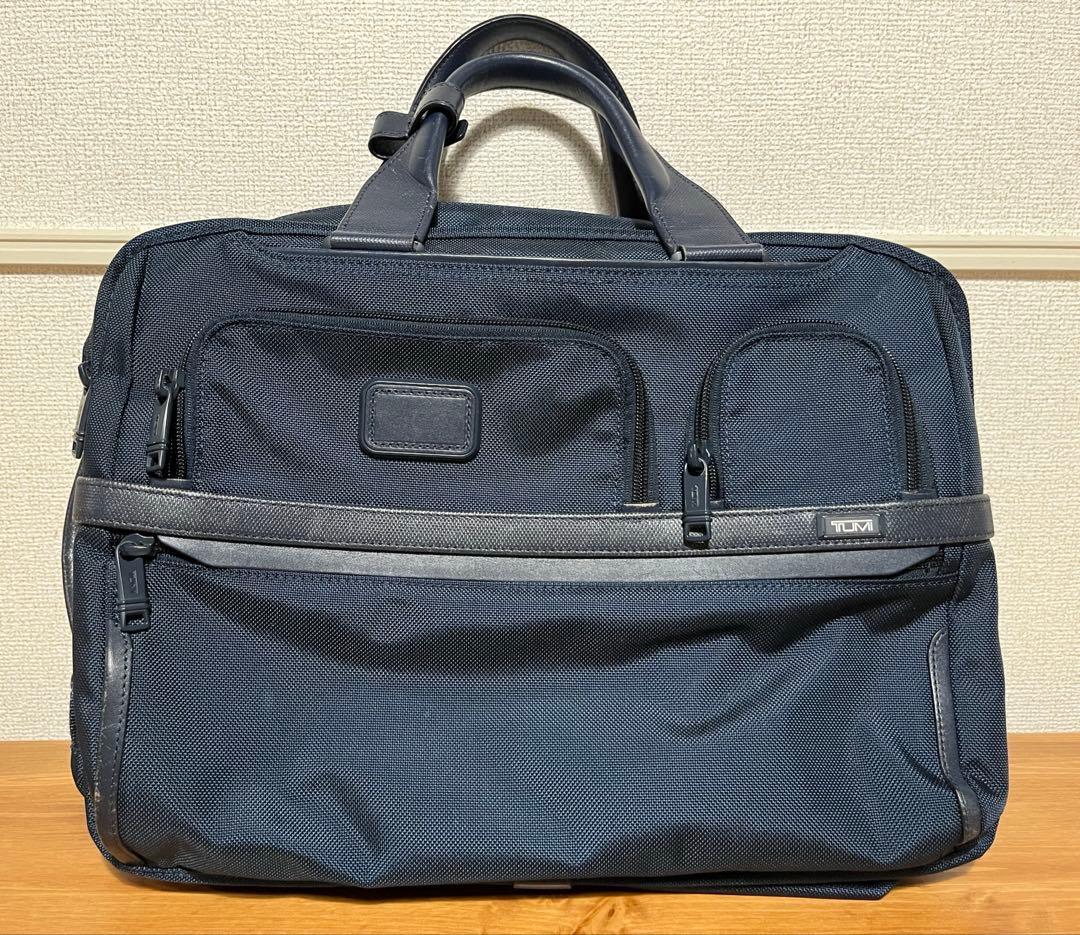 【美品】TUMI for SHIPS ALPHA3 3WAYブリーフ　ネイビー