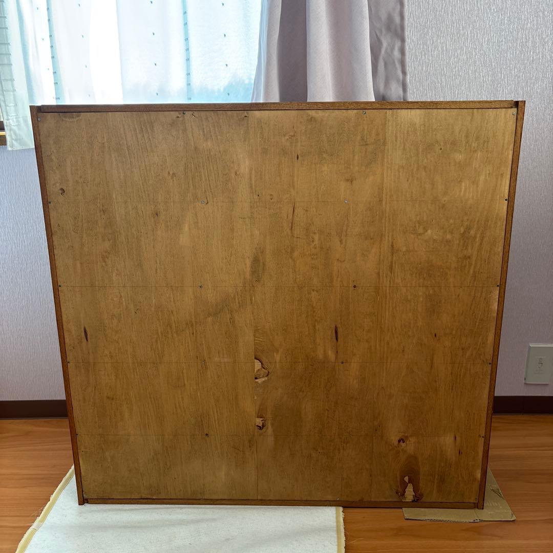 リユース　木製 5段 CD DVDラック ブラウン 棚　ハンドメイド