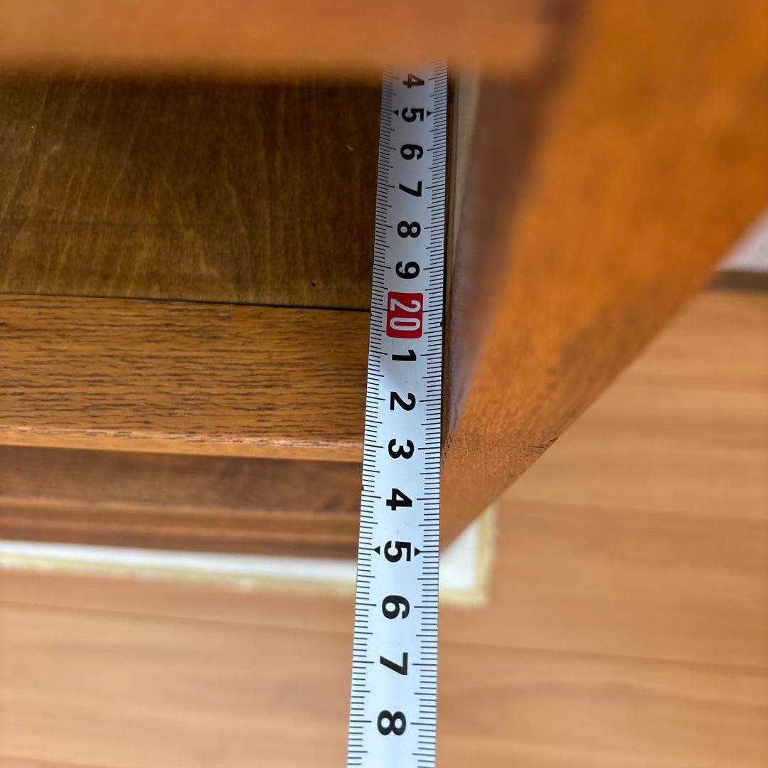 リユース　木製 5段 CD DVDラック ブラウン 棚　ハンドメイド