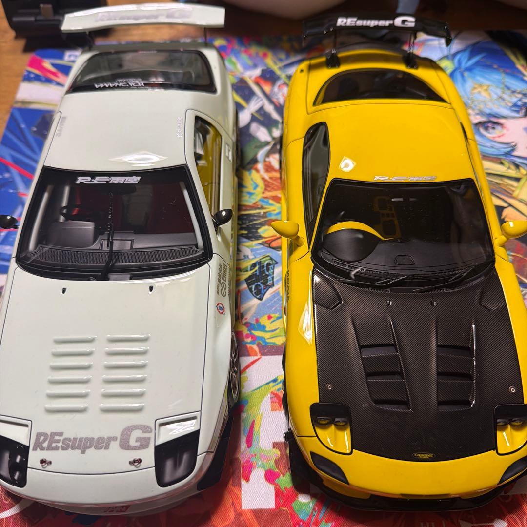 イグニッションモデル　1/18 RE雨宮RX-7セット