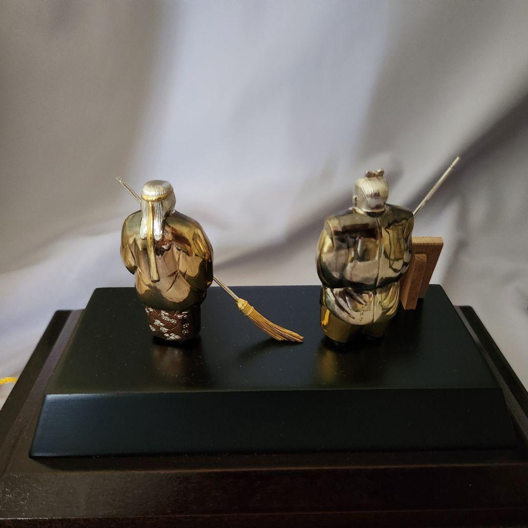 【純銀】関 武比古 作 翁 媼 高砂 人形