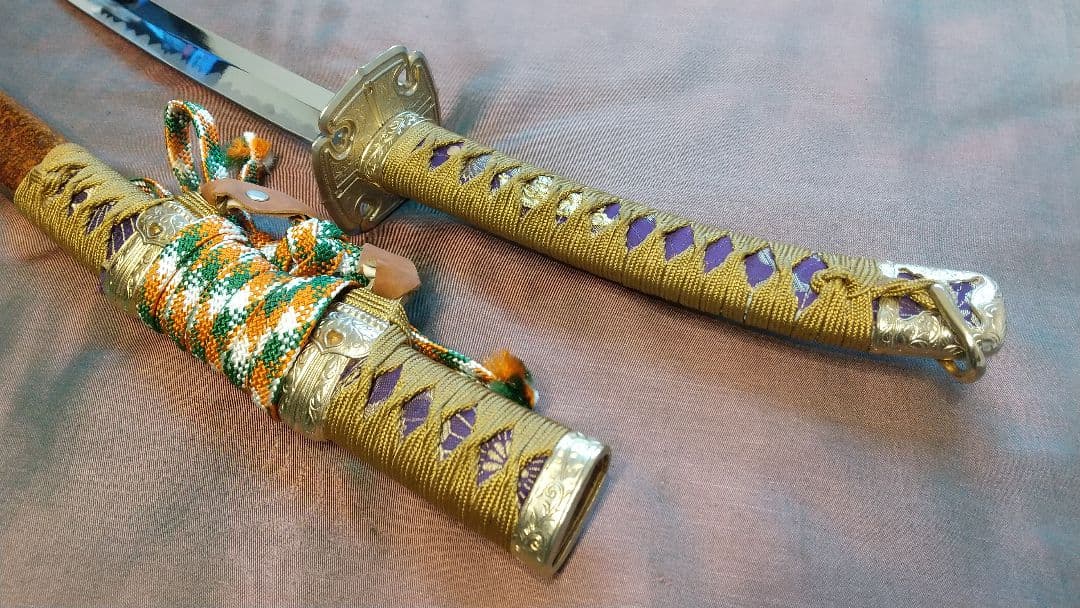 【陣太刀】模造刀 舞踊 模擬刀 拵え 鍔 刀剣 日本刀 刀 武具 刀装具