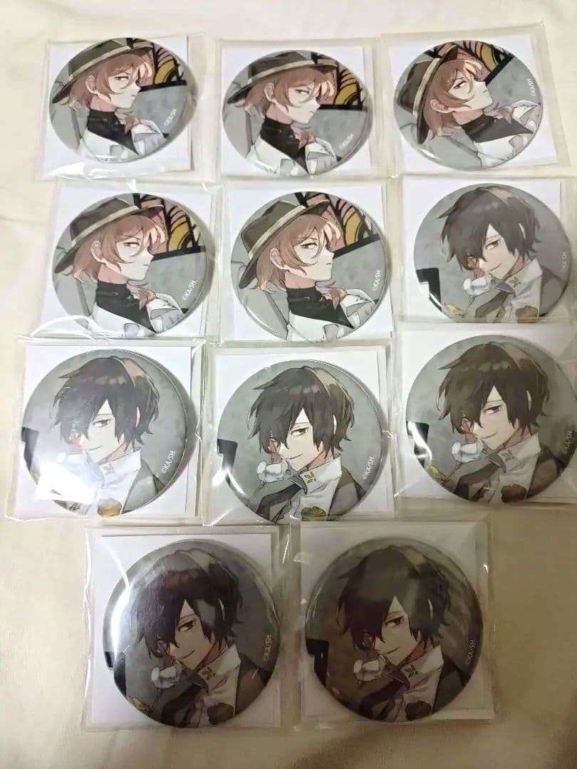 中原中也　中也　文豪ストレイドッグス　缶バッジ　太宰治　太宰