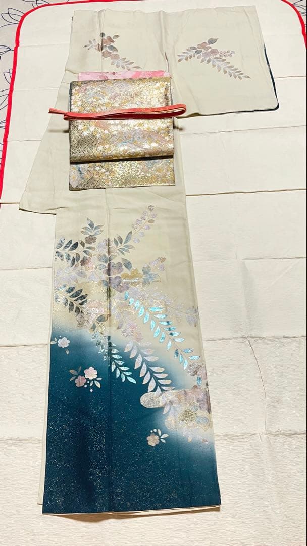 訪問着フルセット　辻ヶ花　金銀彩　螺鈿　正絹　結婚式　豪華　高級