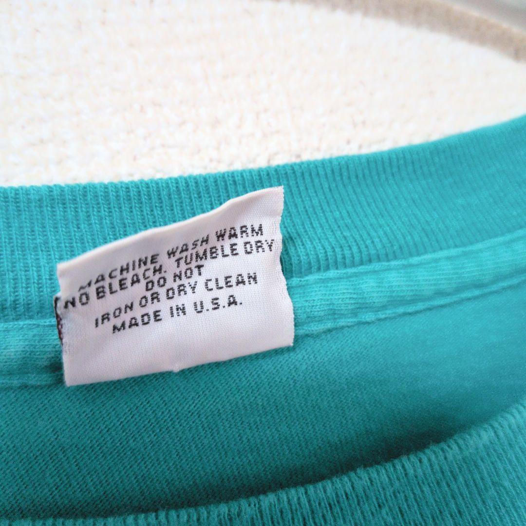 90年代 激レア　ロンジョン　RONJON シングルステッチ　Tシャツターコイズ