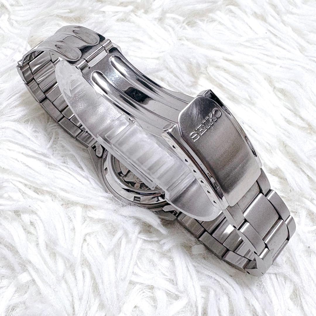 SEIKO セイコー ミリタリー 自動巻き 裏スケルトン デイデイト 21石