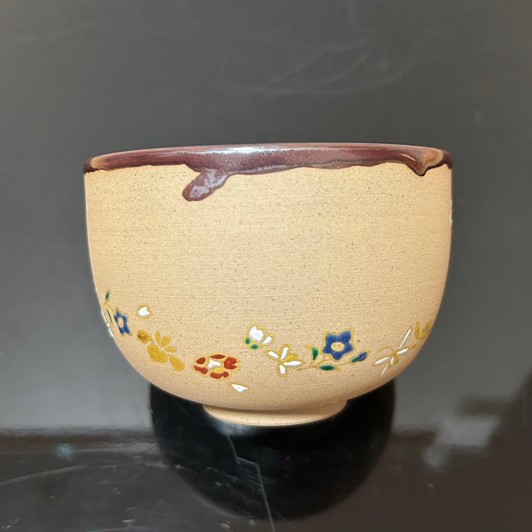 阿山　天目釉花吹雪茶碗　茶道具懐石茶箱鵬雲斎坐忘斎淡々斎即中斎七事式水屋香合棗