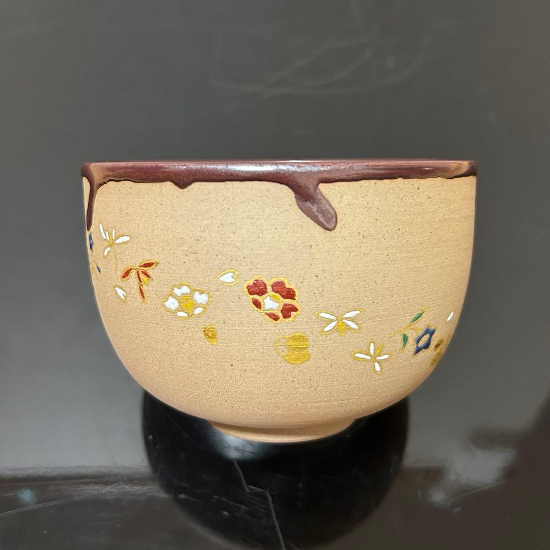 阿山　天目釉花吹雪茶碗　茶道具懐石茶箱鵬雲斎坐忘斎淡々斎即中斎七事式水屋香合棗