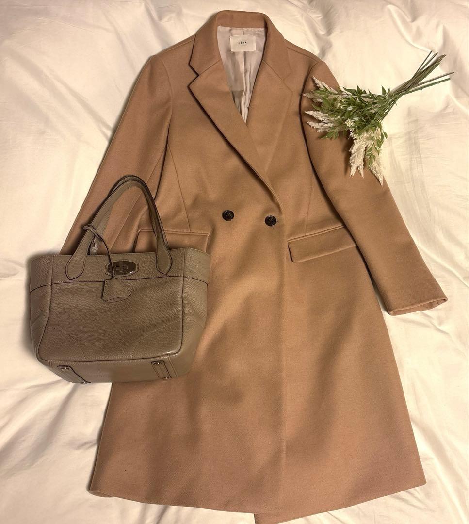 【IÉNA 】チェスターコート　極美品　38 ベージュ