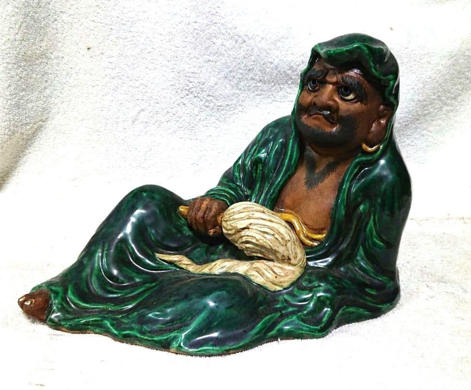 九谷焼達磨座像T170