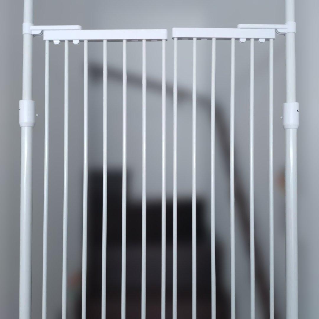 難アリ※のぼれんニャン スリムタイプ ペットゲート 伸縮可能 ドア付き