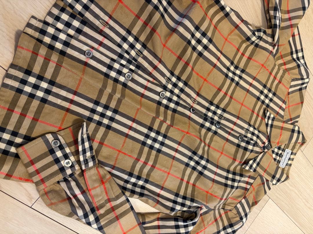 バーバリーズ ノバチェック シャドーホース 長袖シャツ サイズM