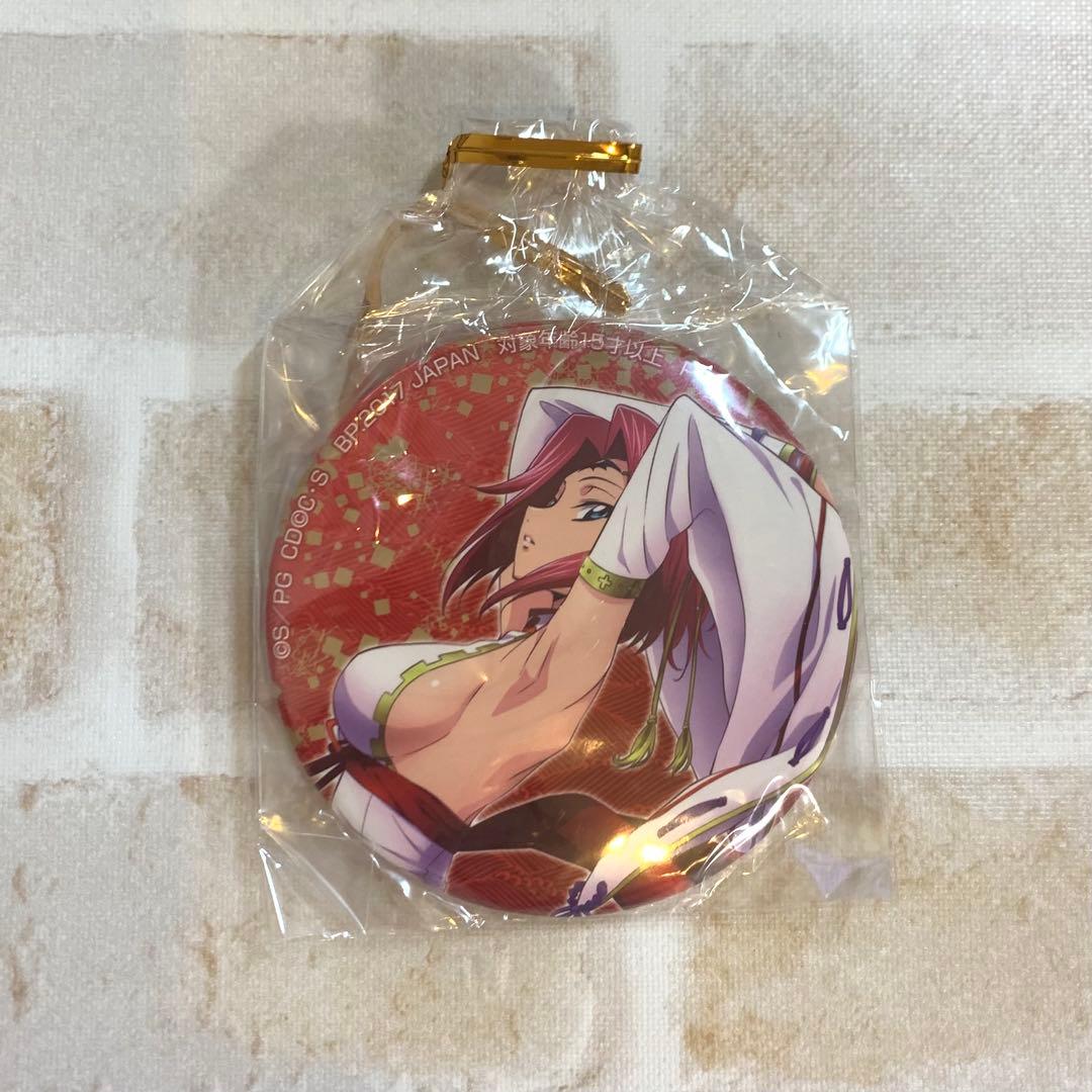 コードギアス　プライズ景品　缶バッジ　カレン　和服