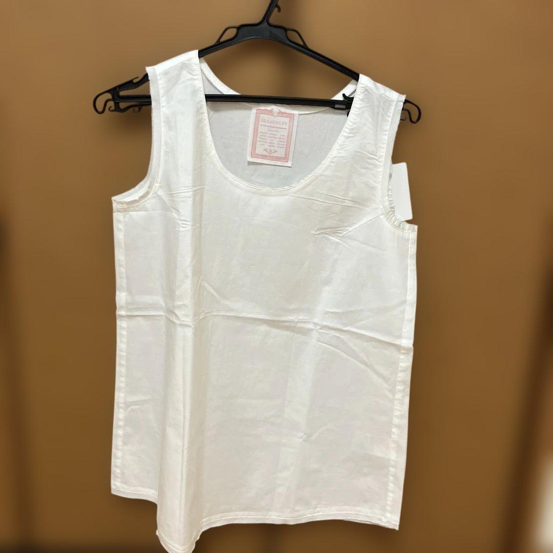 【試着のみ】 ビアズリー シャツタンク　ホワイト　サイズF