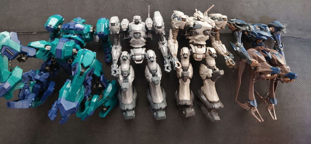 ARMored Core VI 組み立て済みプラモ+未使用オプションパーツセット