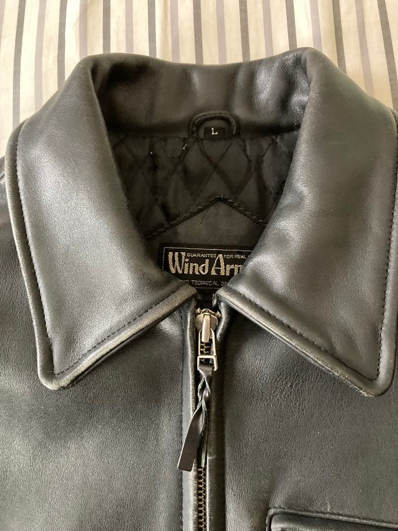 Wind Armor 牛革シングルライダースジャケット