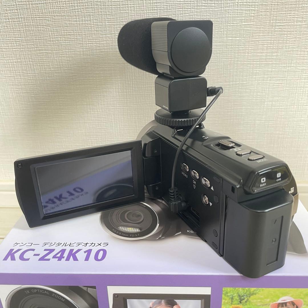 Kenko KC-Z4K10 デジタルビデオカメラ＋予備充電池1個付き