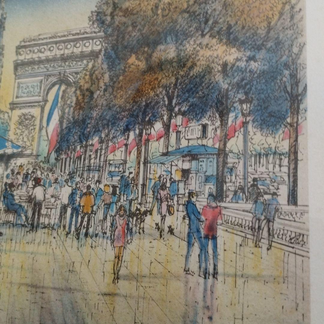 ロルフ・ラフルスキー Rolf Rafflewski リトグラフ　 パリ凱旋門Ⅱ