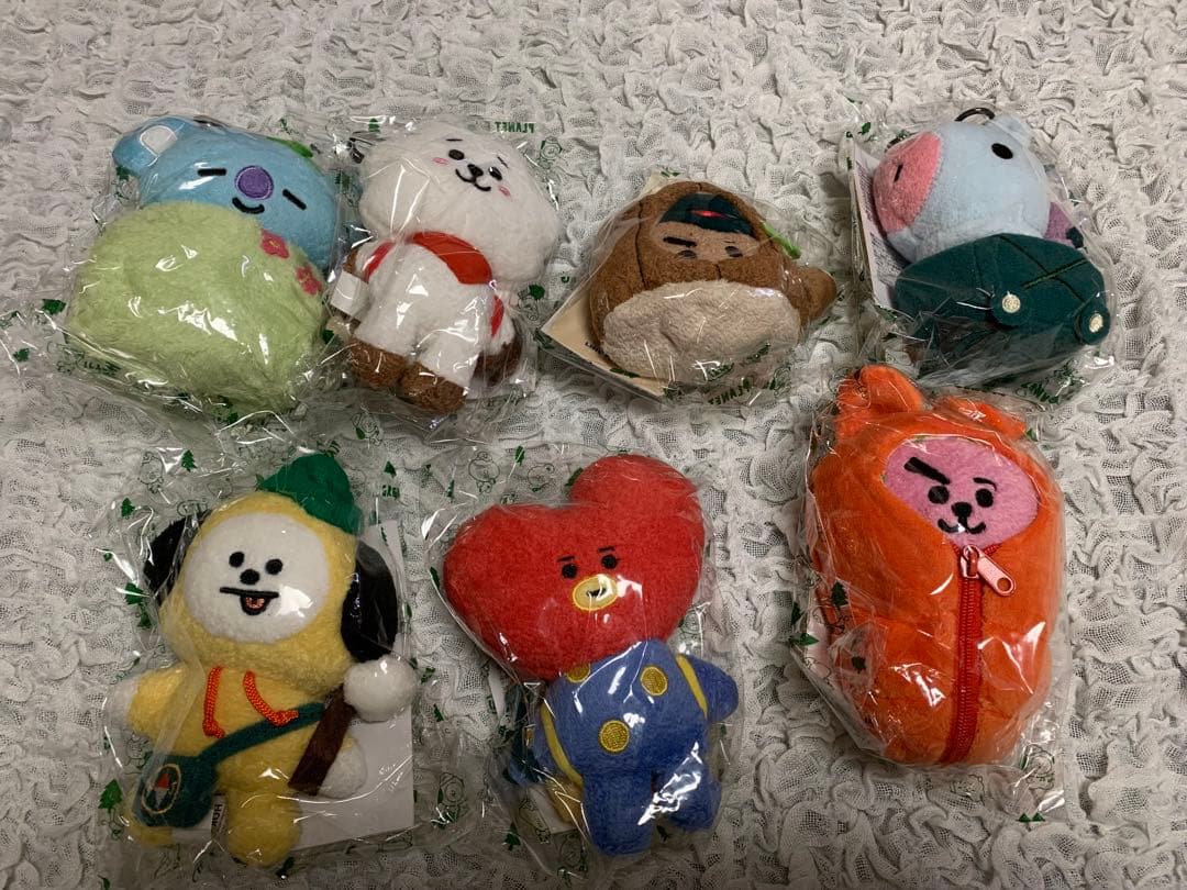 BT21 キーリング ぬいぐるみ 7体セット
