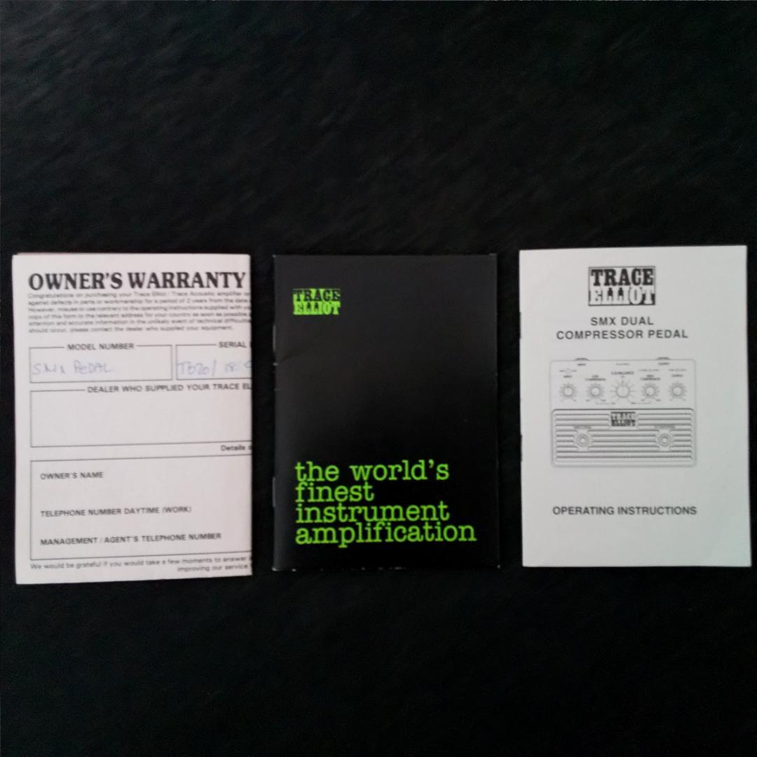【希少コンプ】TRACE ELLIOT SMX DUAL COMPRESSOR