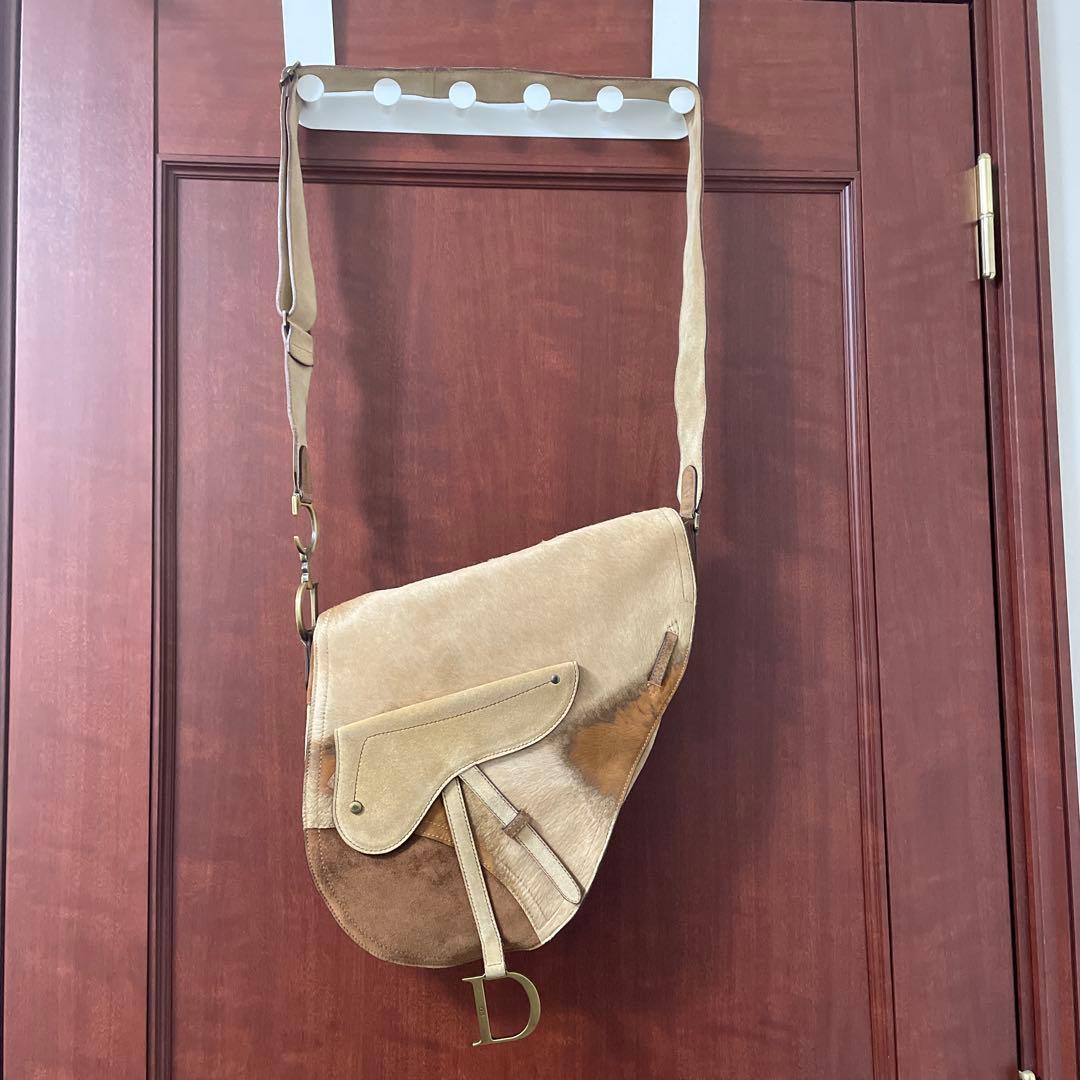 あ　美品　希少クリスチャンディオール　Dior サドル　ハラコ